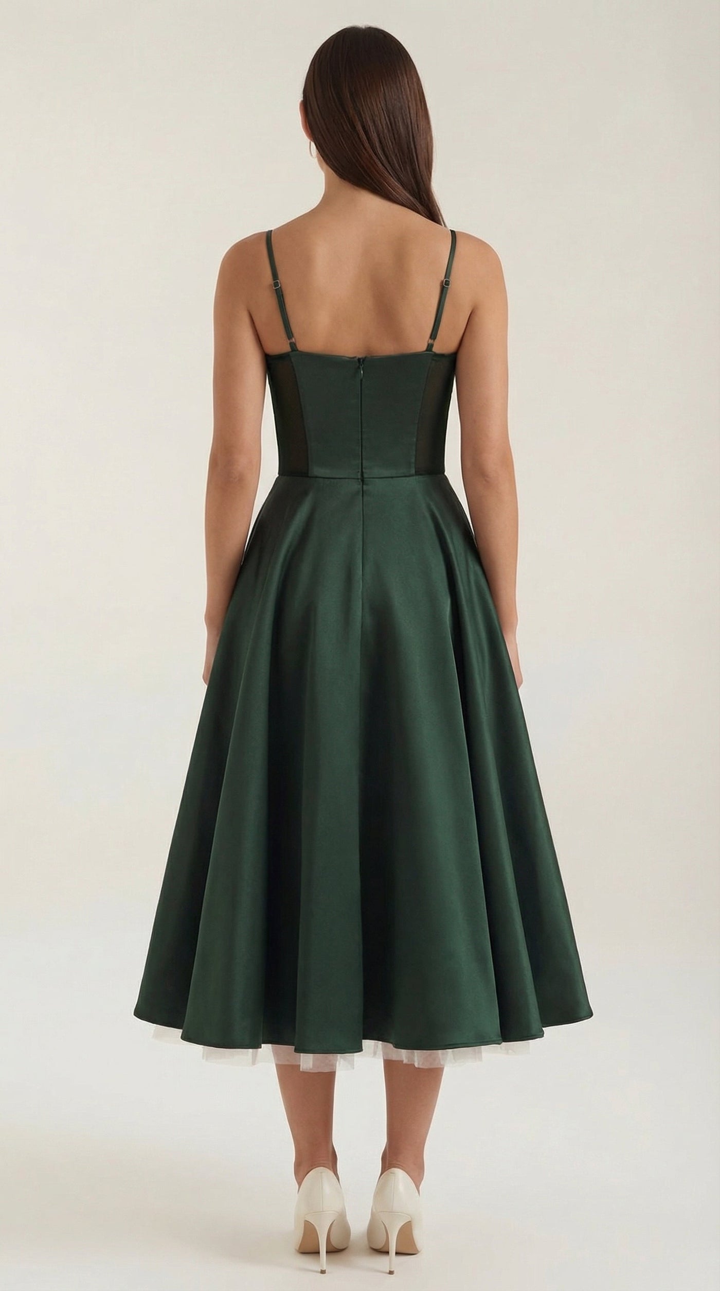 Sweetheart Corset Fit and Flare Midi Dress 9