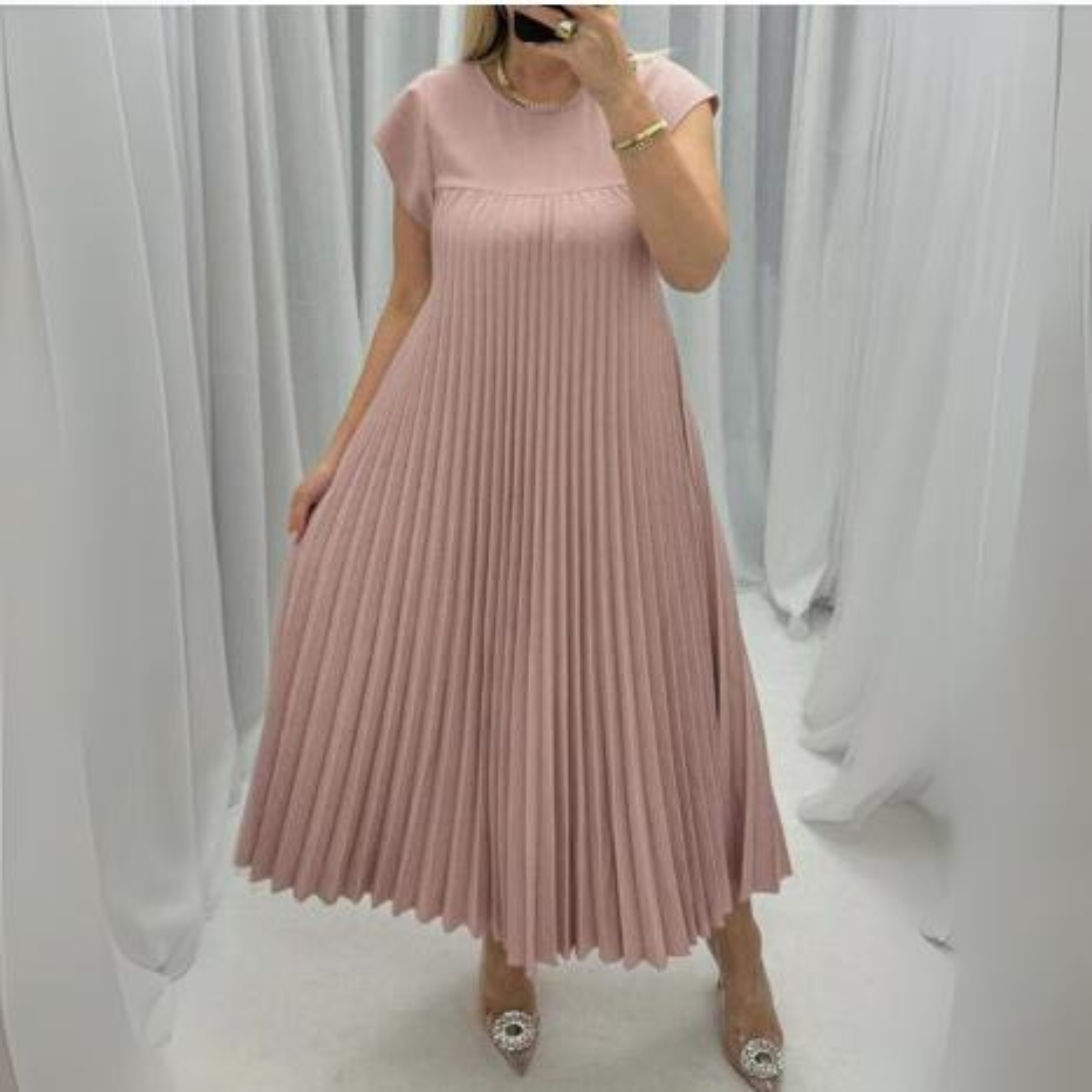 Scarlett Luxe Light and Fresh Pleated Dress Everyday Edit