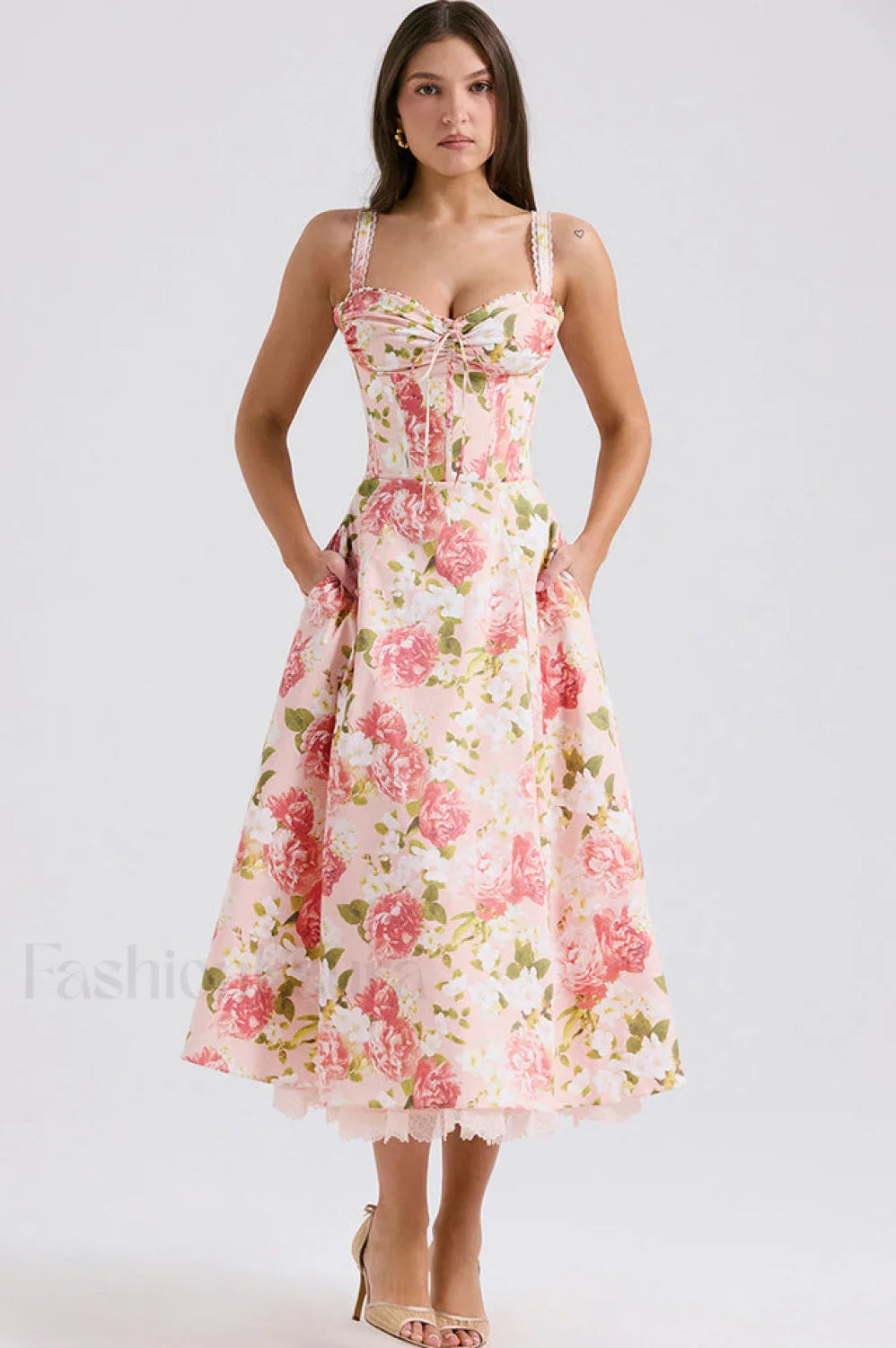 Rosalee Print Stylish Cotton Sundress