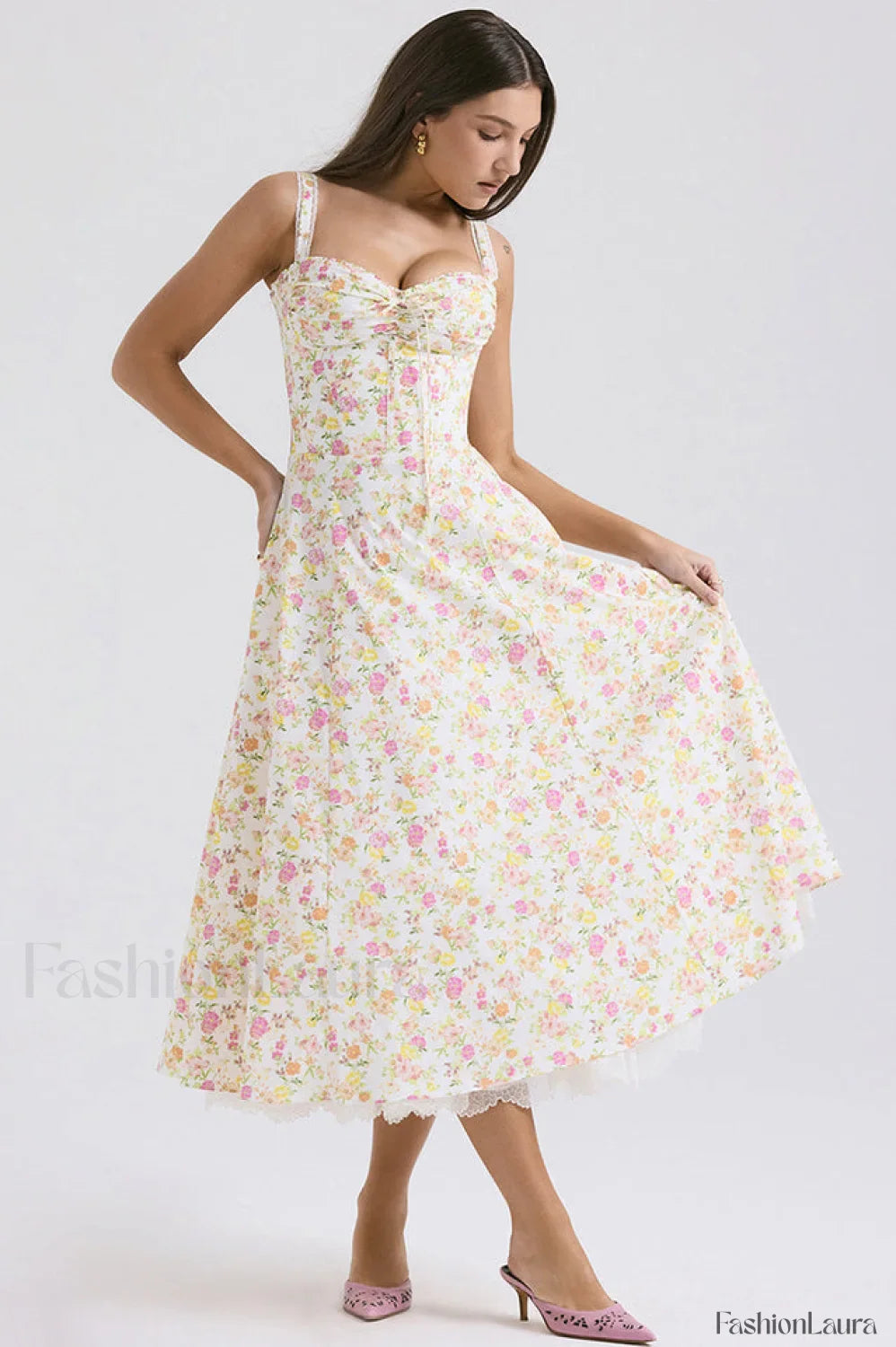 Rosalee Print Stylish Cotton Sundress