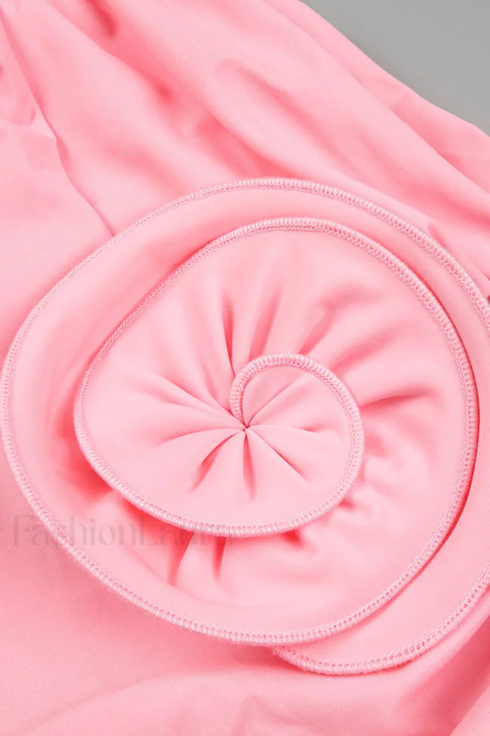 Rose-appliqu茅 Ruched Stylish Jersey Minidress