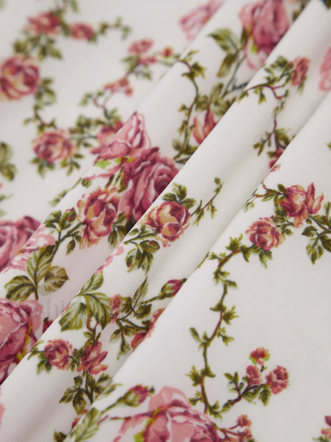 Rosebud Floral Graceful Midi Sundress