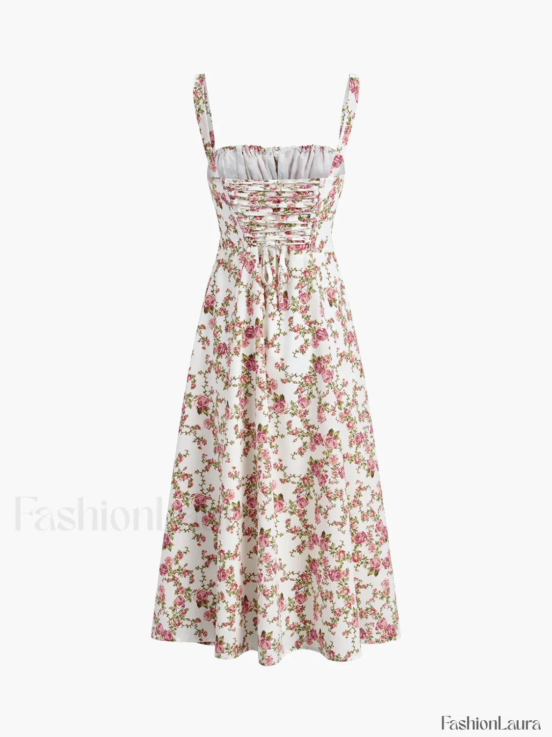 Rosebud Floral Midi Sundress
