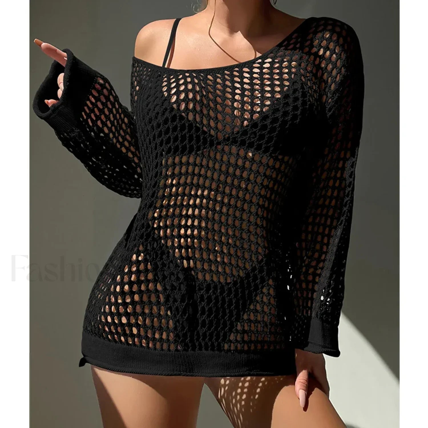 Round Neck Loose Swimsuit Cover Up