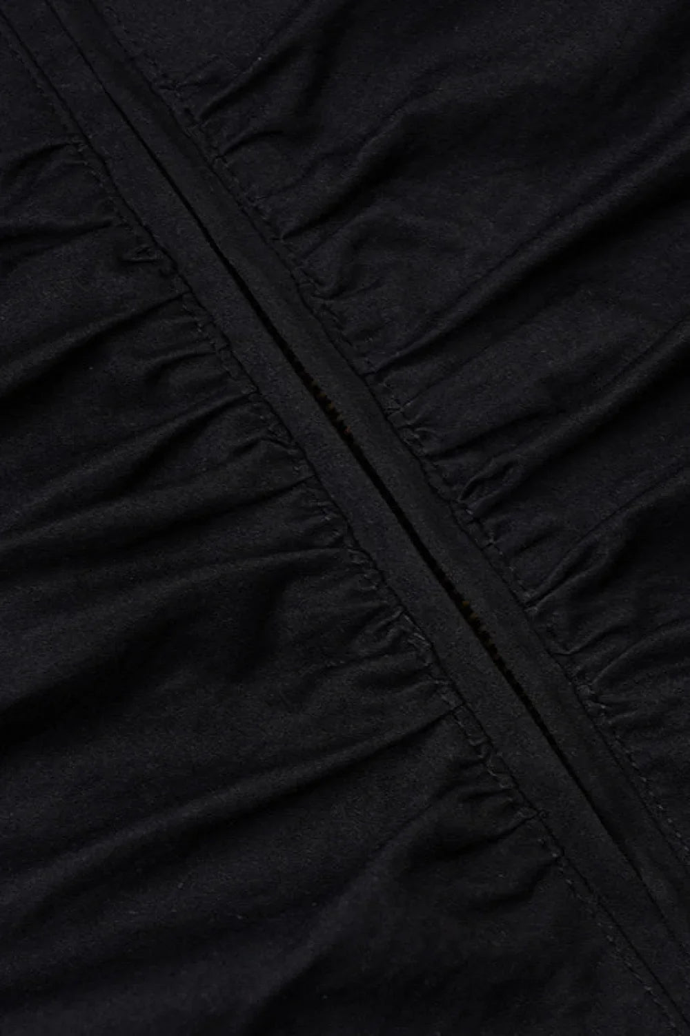 Ruched Waist Biker Jacket