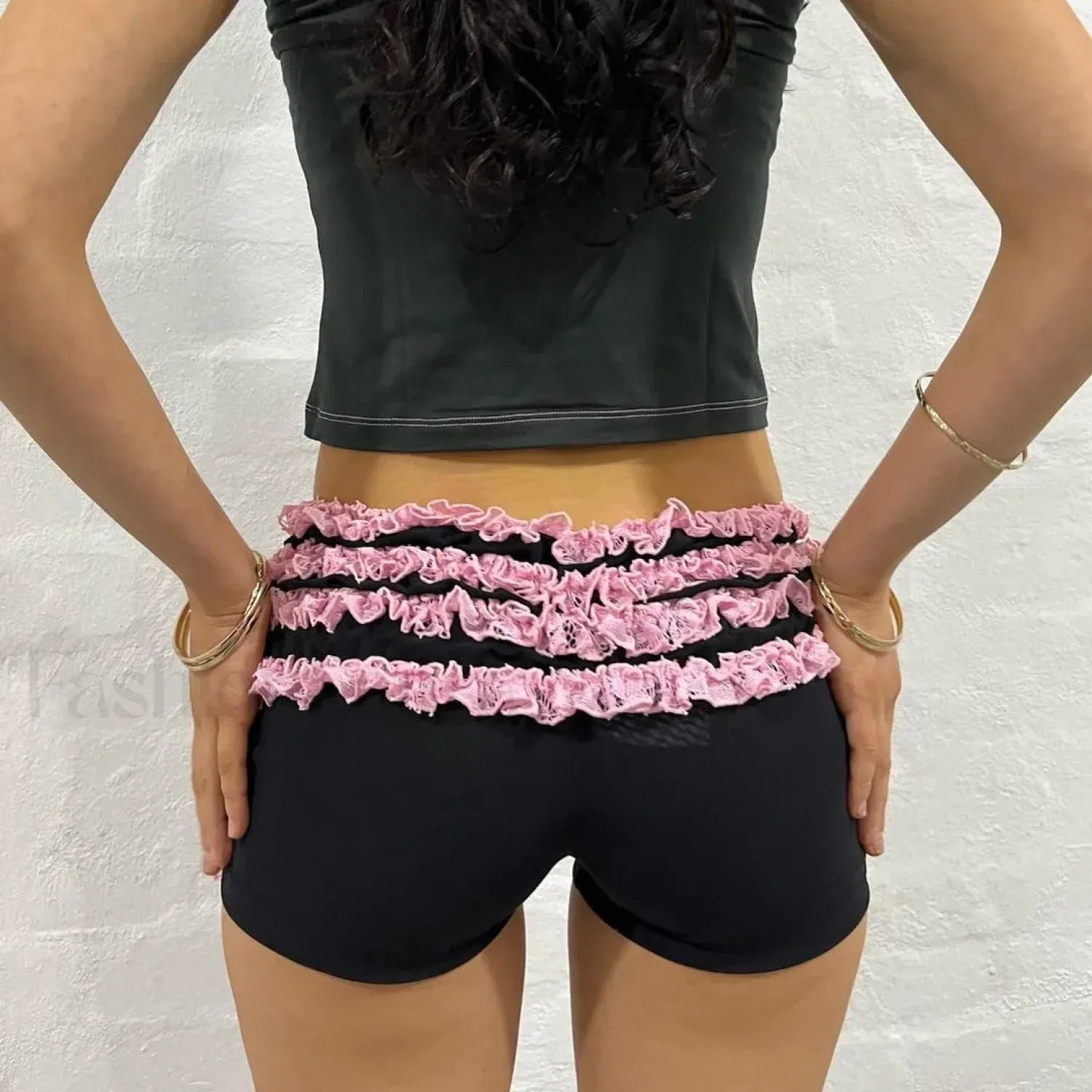 Ruffle Kawaii Pumpkin Lace Bowknot Short