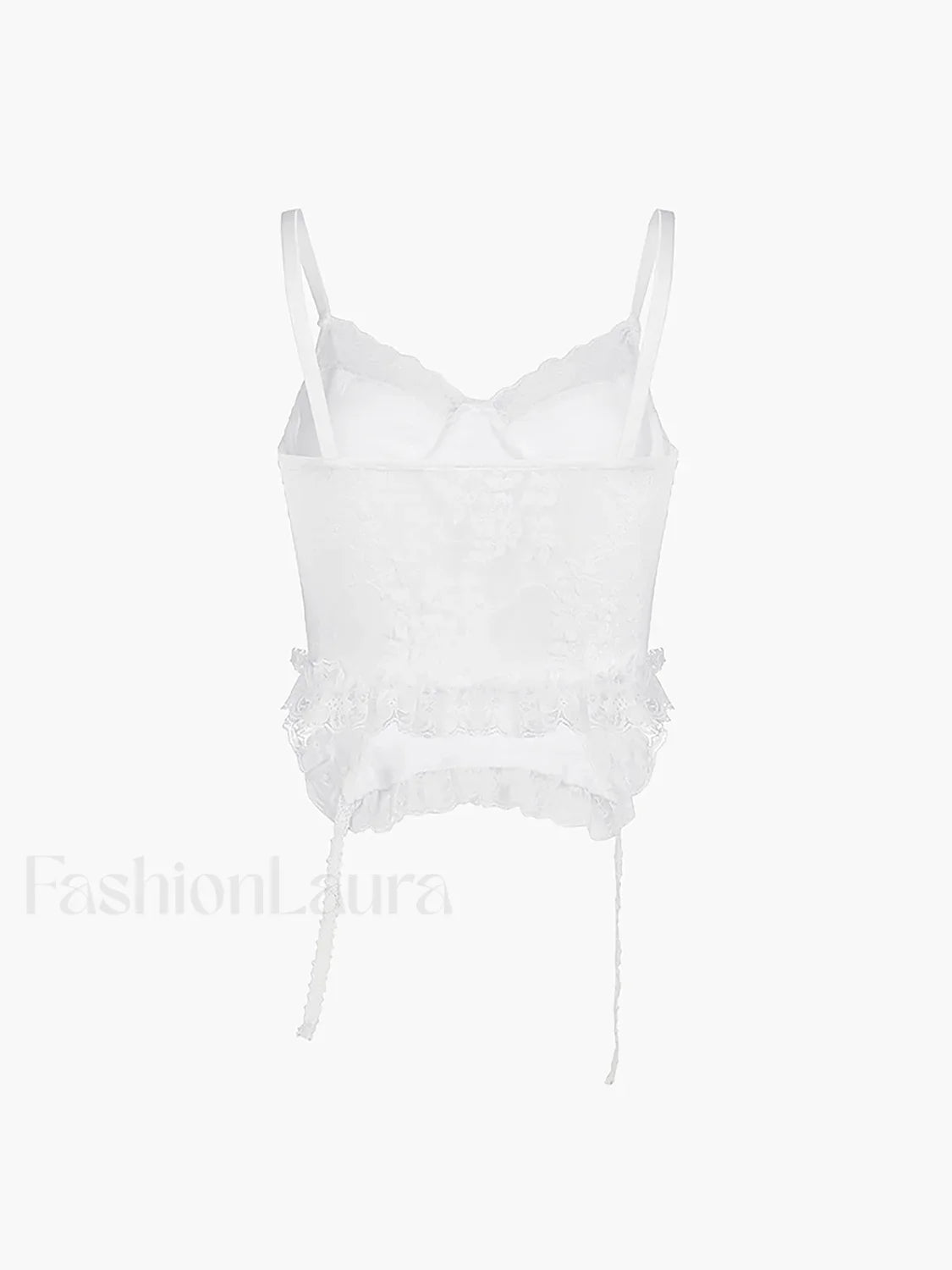 Ruffle Lace Graceful Patchwork Cami Top