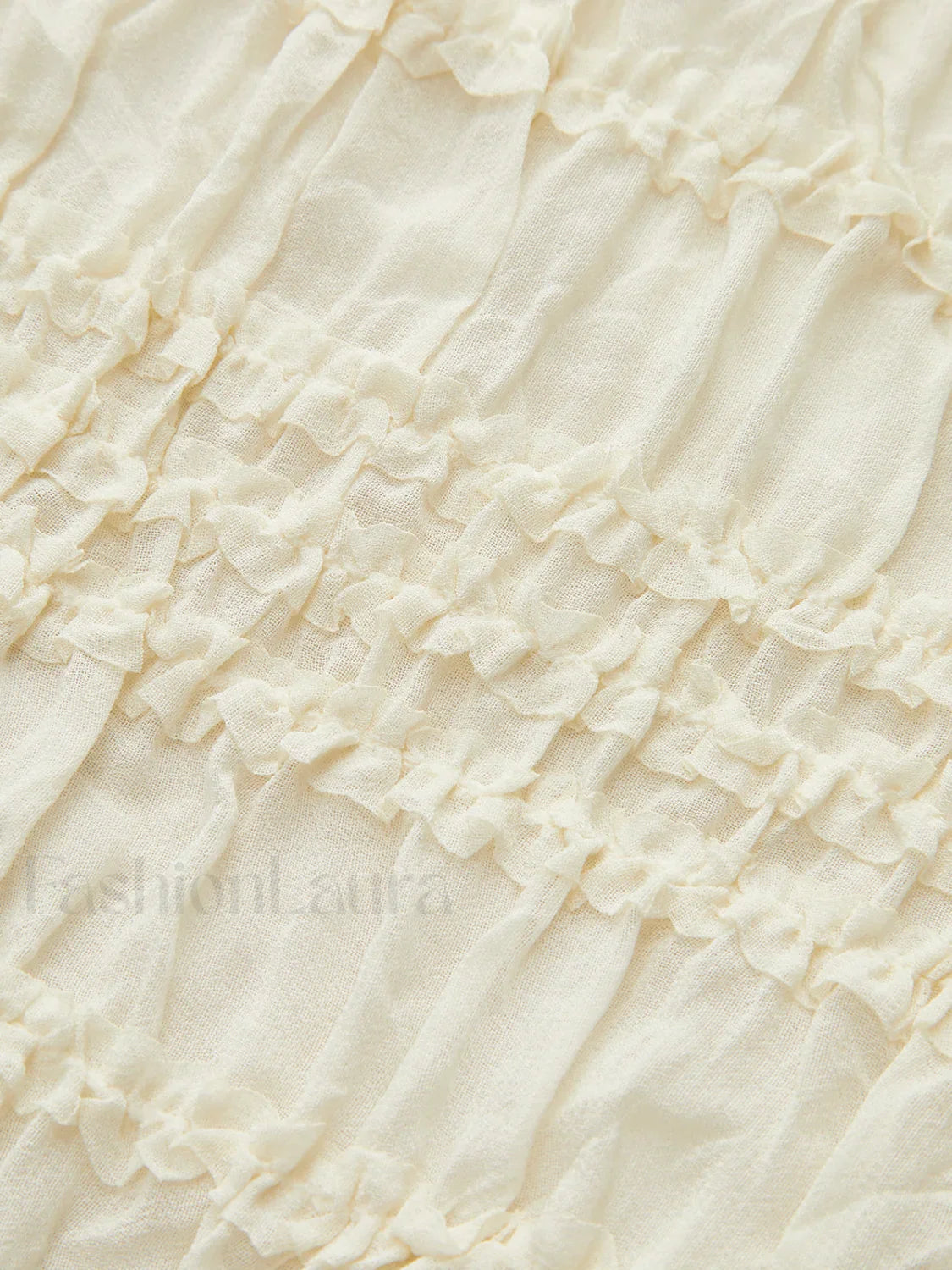 Ruffled Crop Top Skirt Set