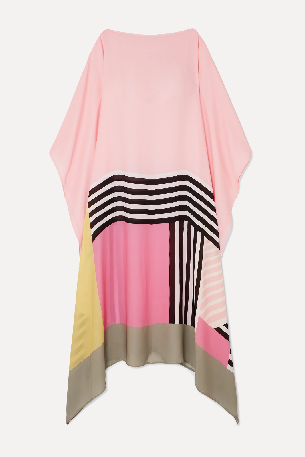 Boat Neck Batwing Sleeve Kaftan Maxi Dress 10