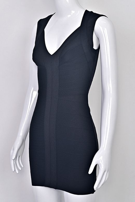 Sabrina Bandage Mini Dress - Red Wine