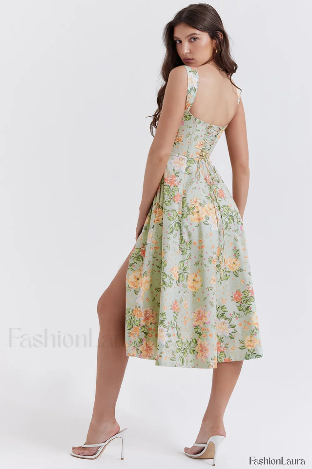 Saira Floral Stylish Print Midi Sundress