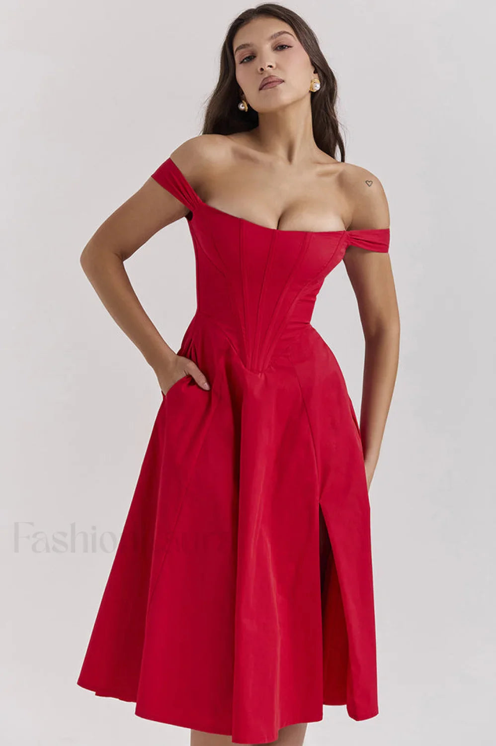 Saira Floral Stylish Print Midi Sundress