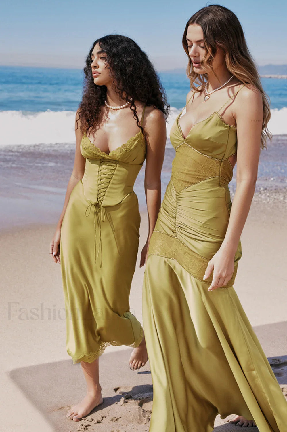 Salma Satin Stylish Slip Midi Dress