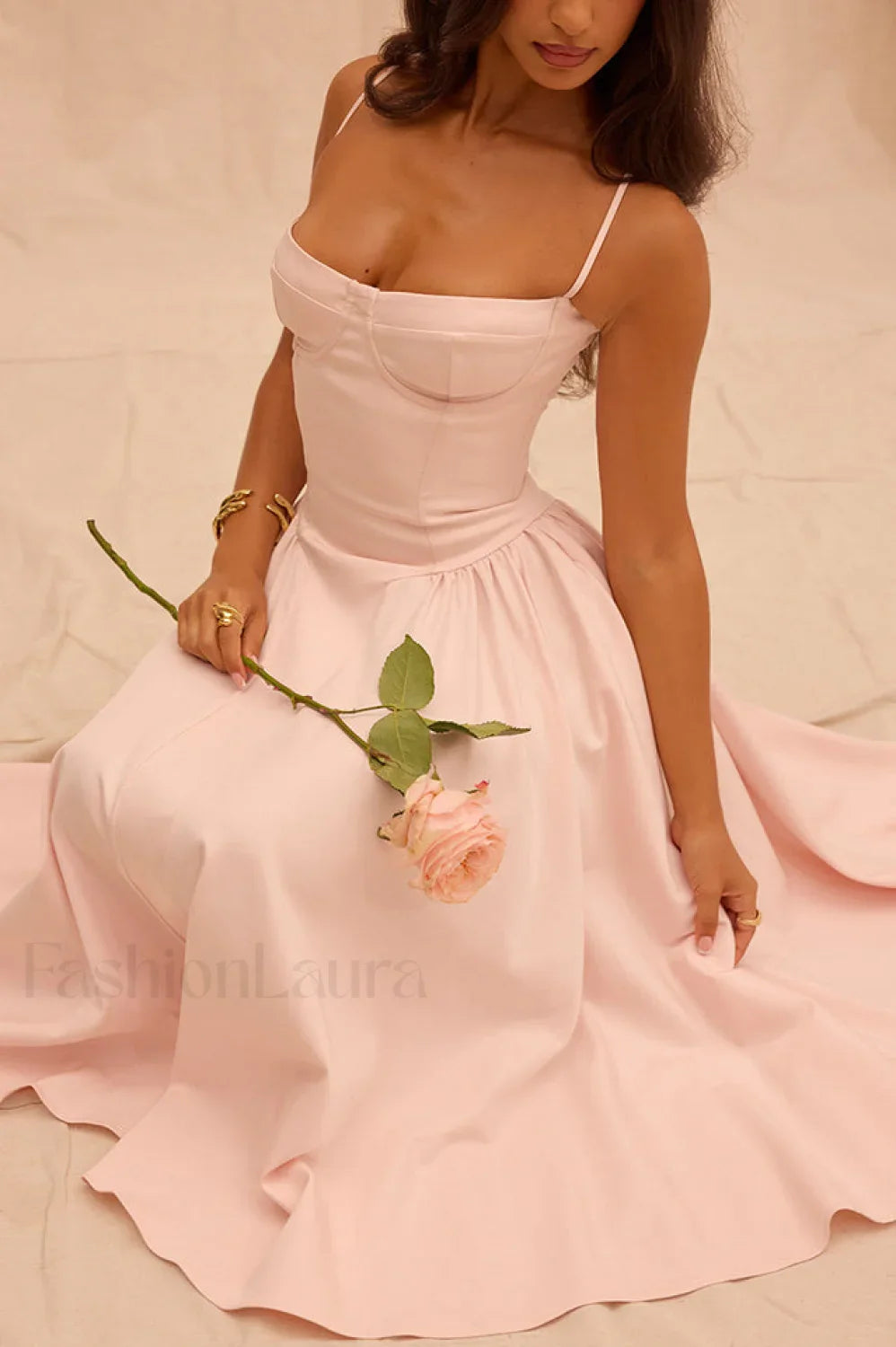 Samaria French Stylish Navy Corset Sundress