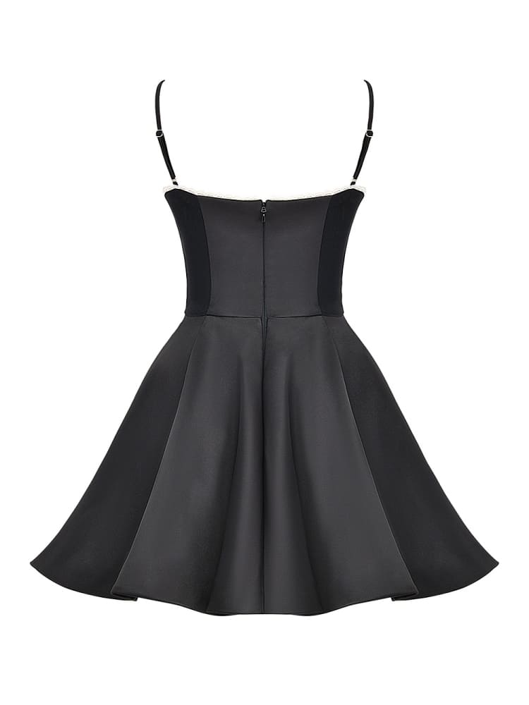 Black Tulle Mini Dress - View 10