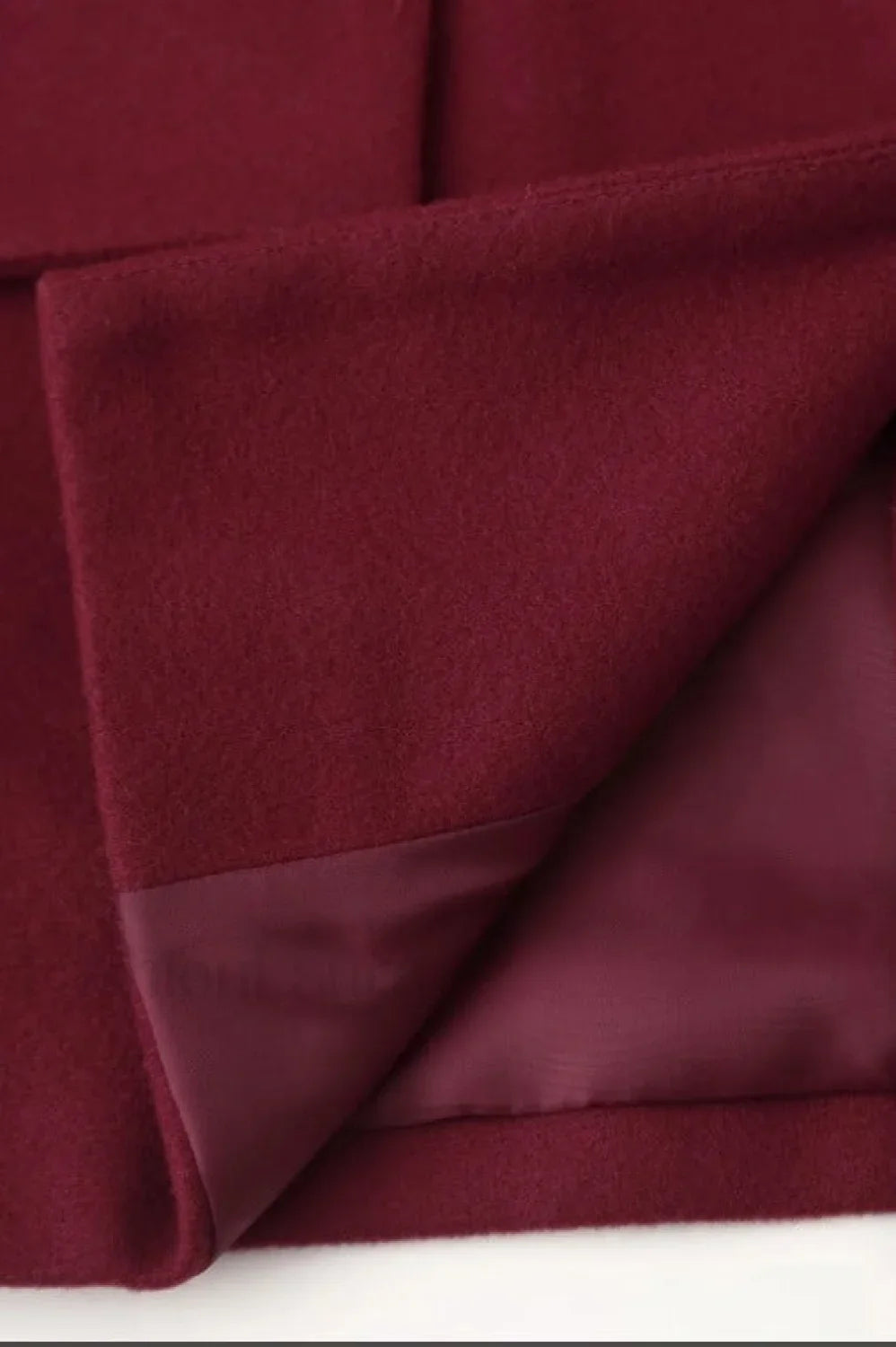 Scarf Collar Single Breasted Wool Coat