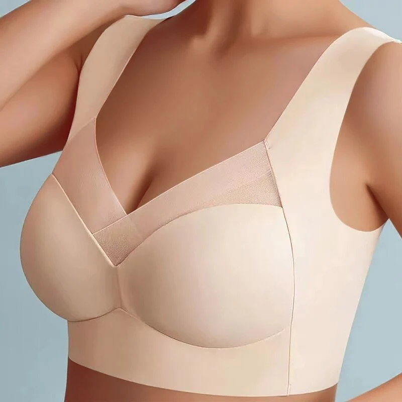 Wireless Seamless Wide Strap Bra