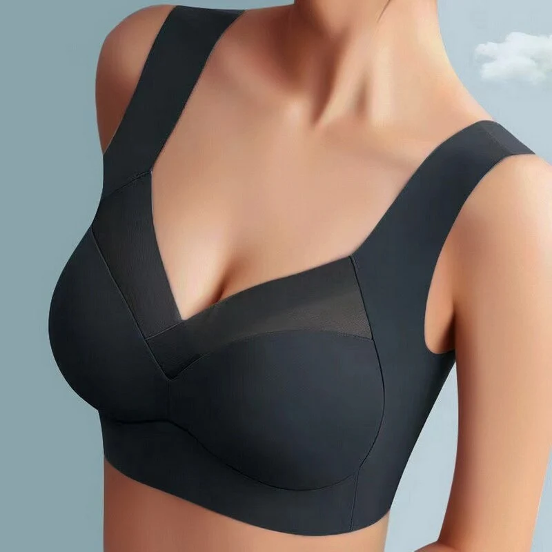 Wireless Seamless Wide Strap Bra