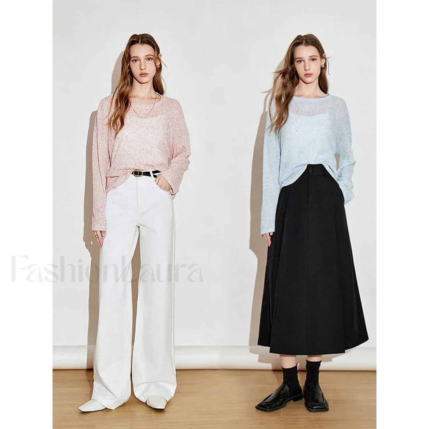 See Through Romantic Round Neck T-Shirt