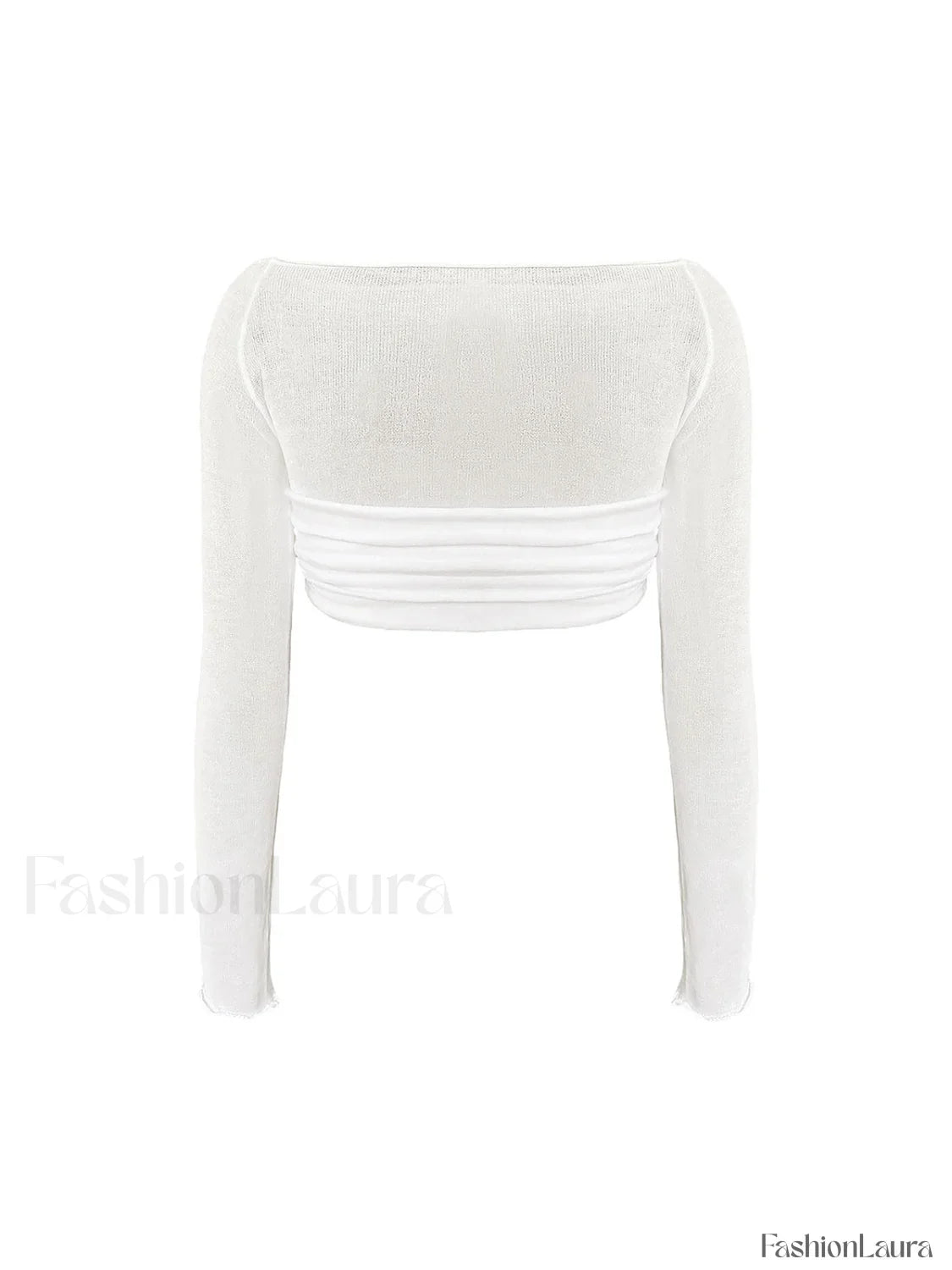 Semi-Sheer Off-Shoulder Mesh Crop T-Shirt