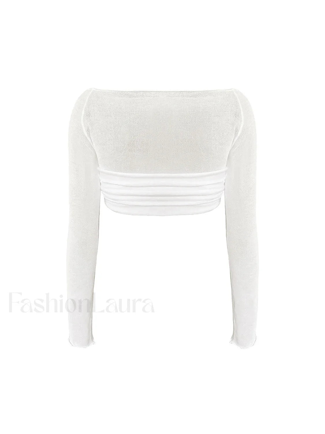 Semi-Sheer Off-Shoulder Mesh Crop T-Shirt