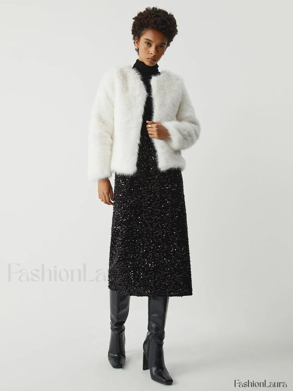 Sequined Charming Midi Skirt