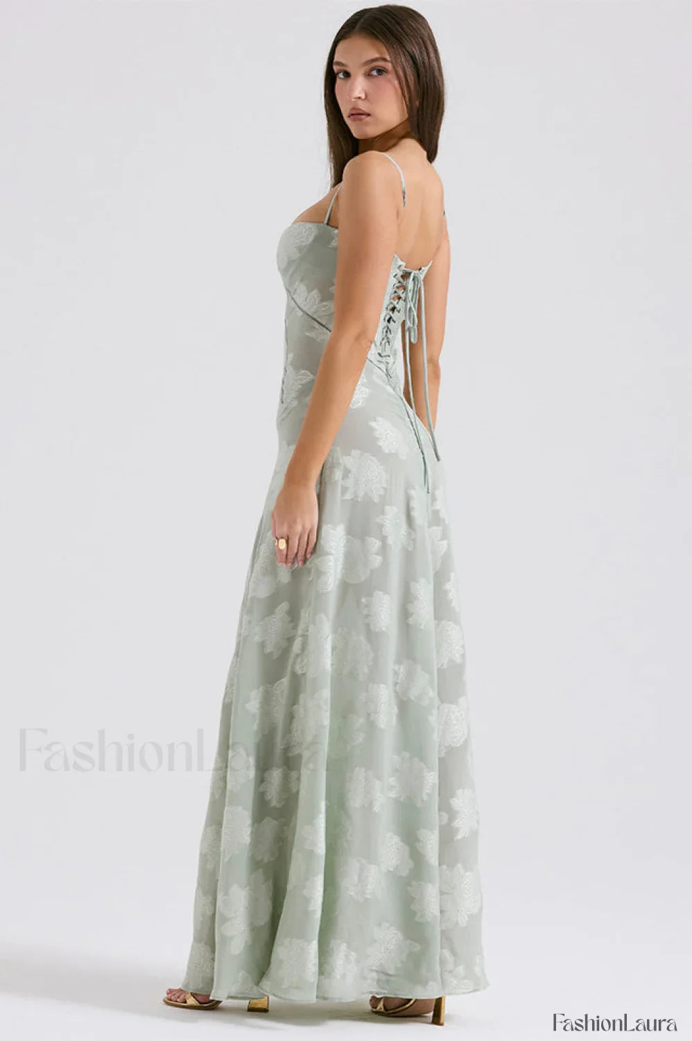 Serena Retro Purple Charming Printed Maxi Dress