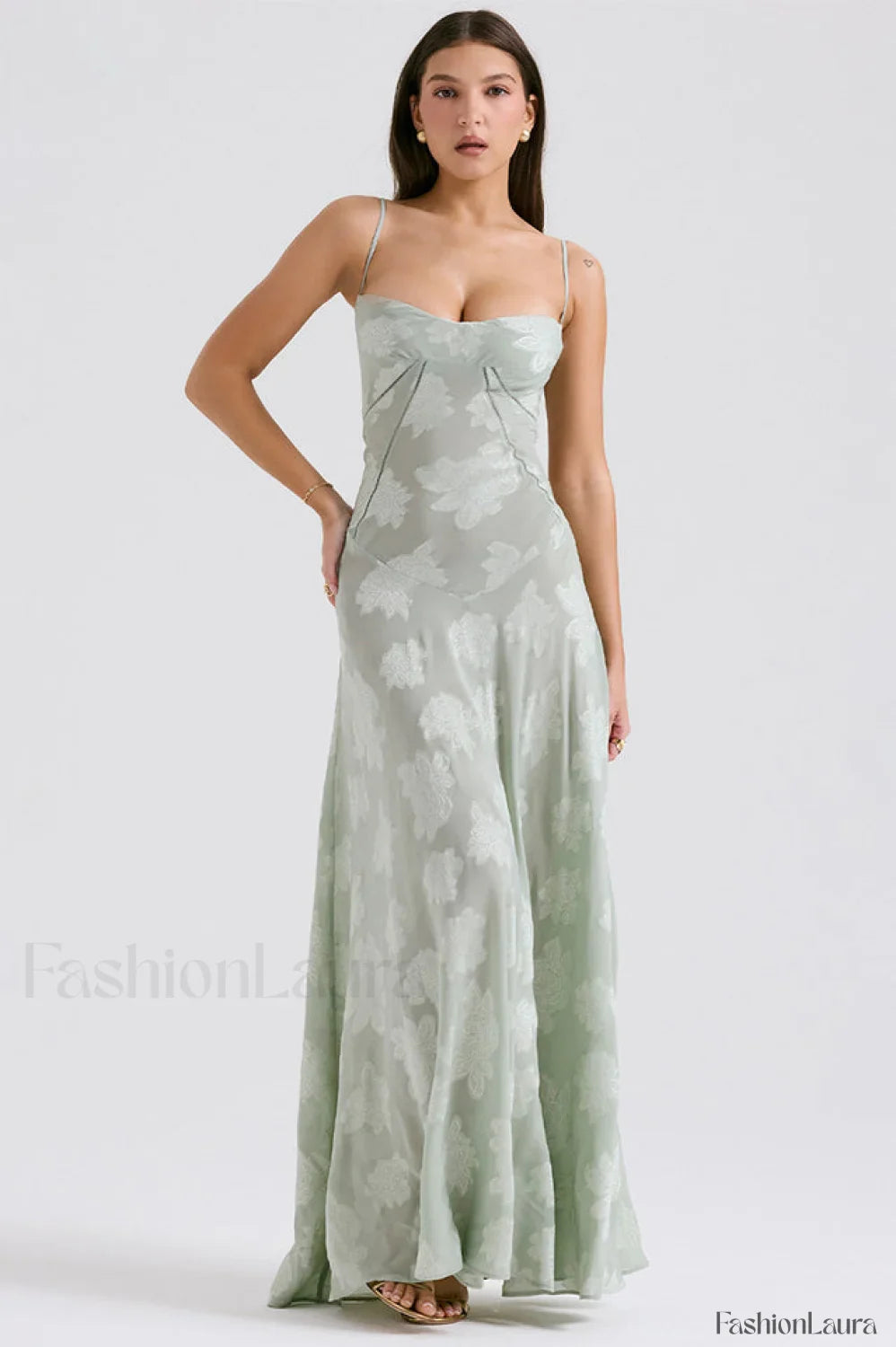 Serena Retro Purple Charming Printed Maxi Dress