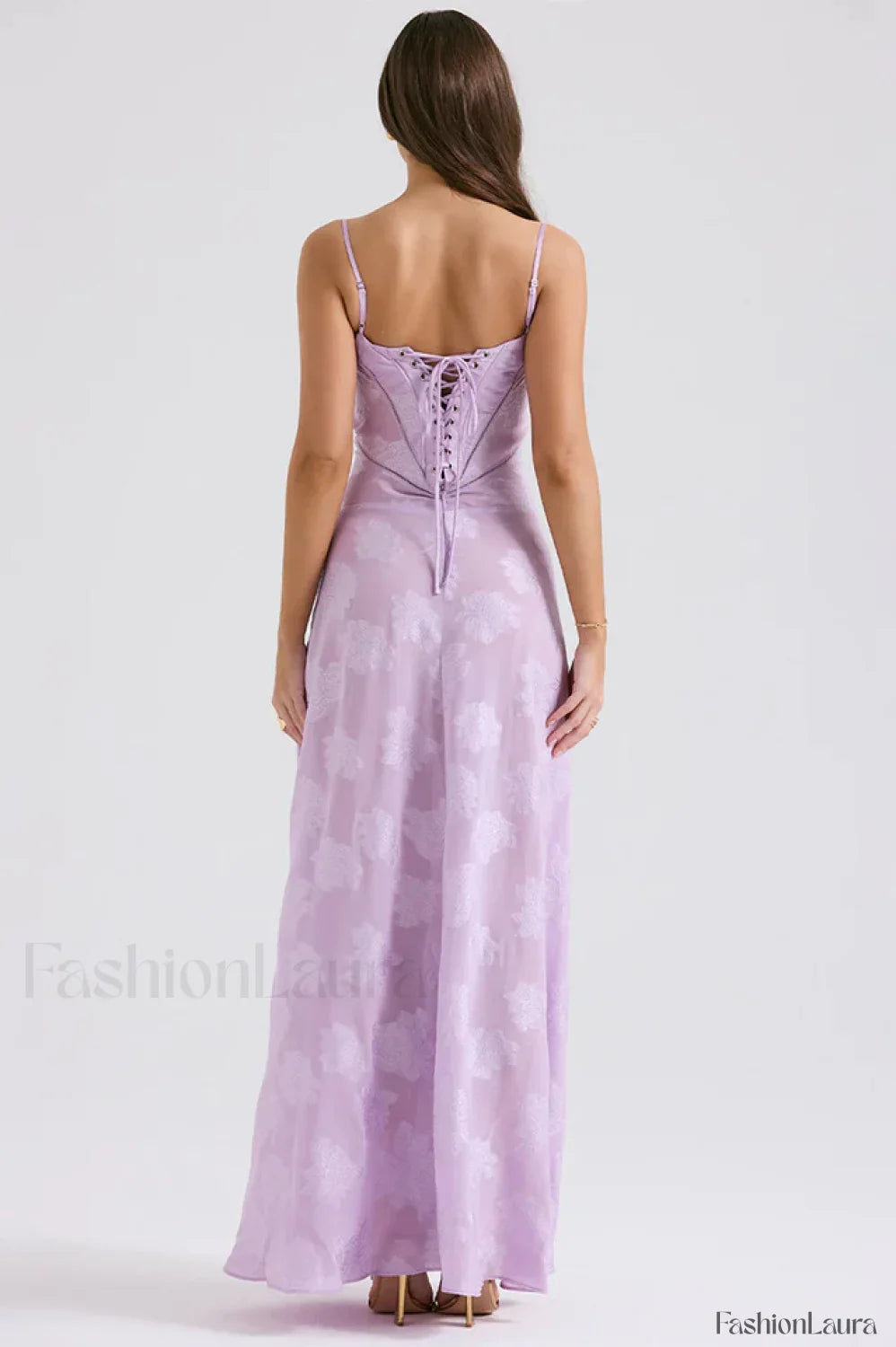 Serena Vintage Black Charming Printed Maxi Dress