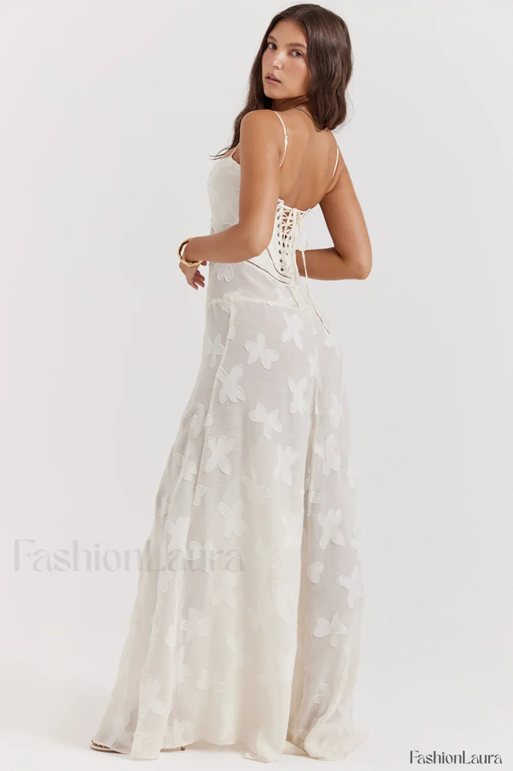 Serena Vintage Black Charming Printed Maxi Dress