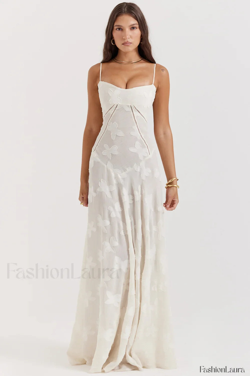 Serena Vintage Black Charming Printed Maxi Dress