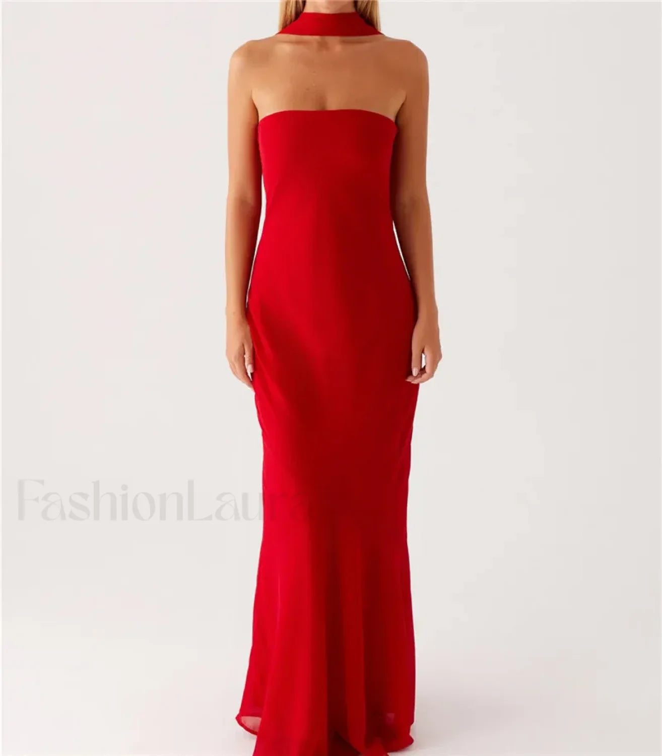 Sexy Backless Mesh Floral Dress red 1 / S