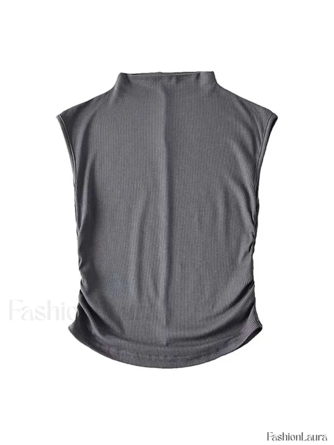 Sexy Black Turtleneck Crop Top