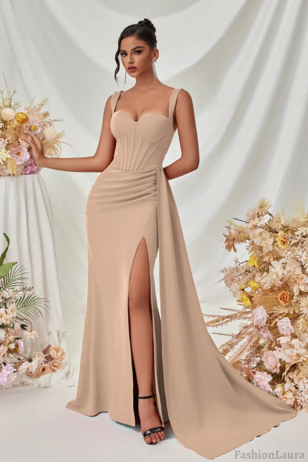 Sexy Bodycon Slit Maxi Party Dress