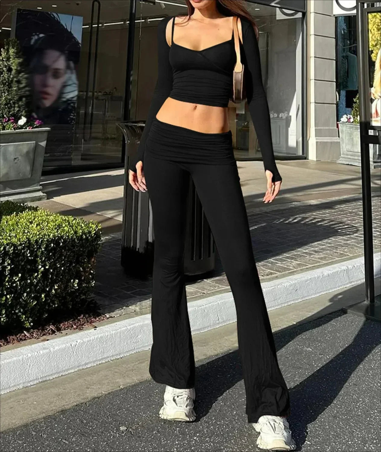 Sexy Camisole Waistcoat Pants Two Piece Set