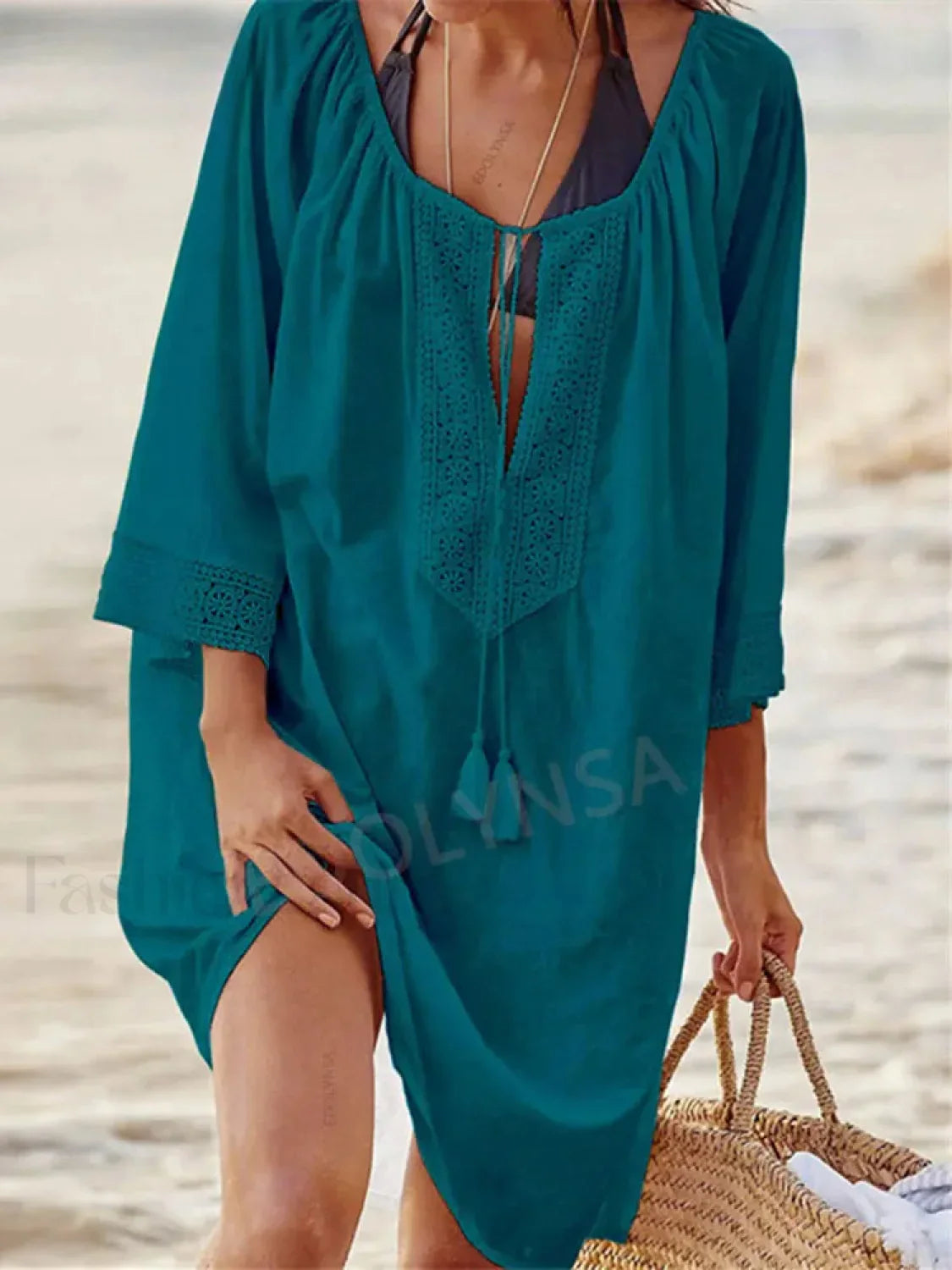 Sexy Kaftan Cotton Pareo Cover Up