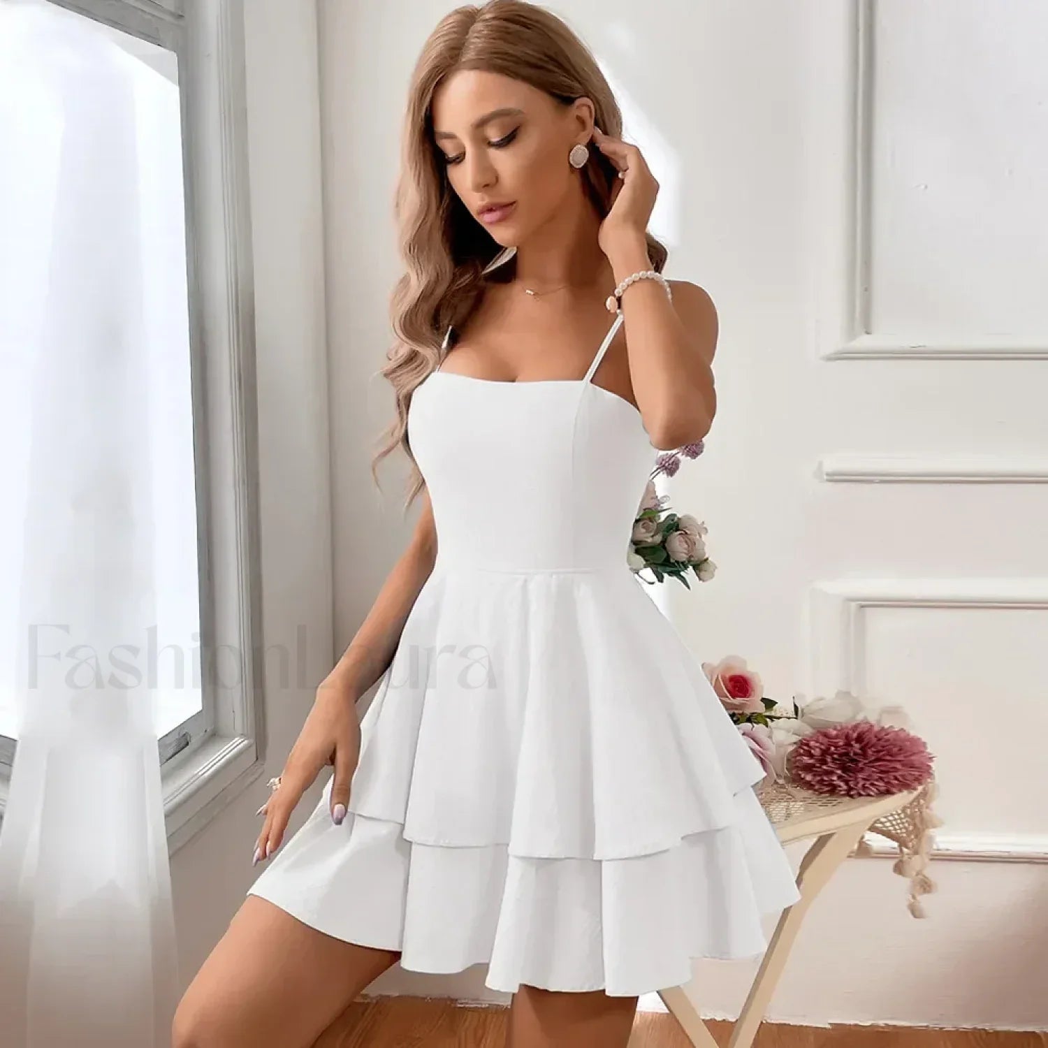 Sexy Sling Summer Women's 2024 New Bow Lace-up Skinny High Waist Female Mini Dress