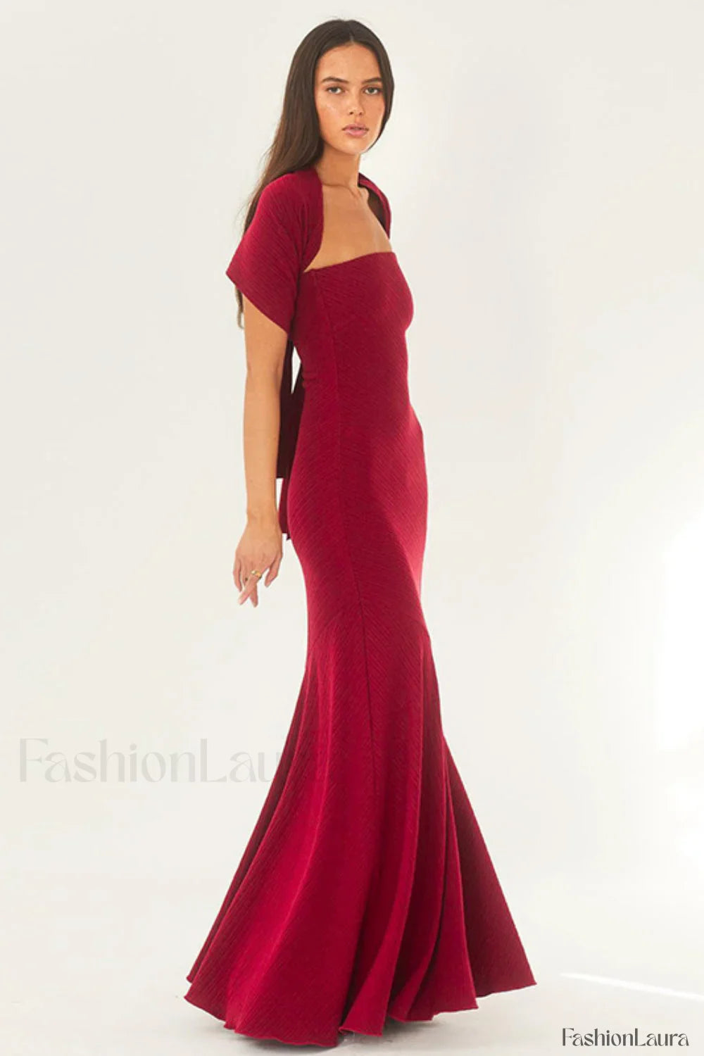 Sexy Strapless Mermaid Maxi Dress