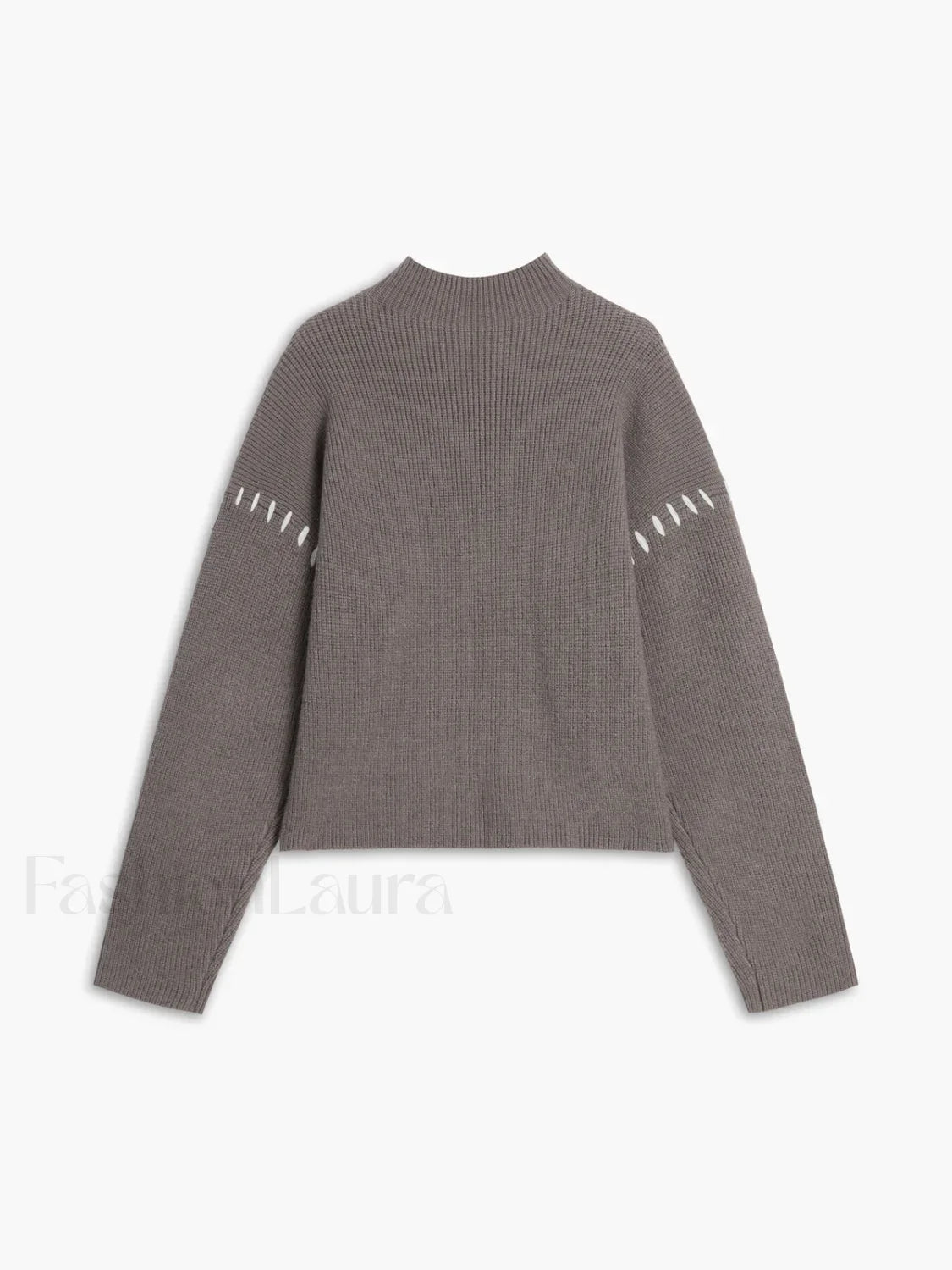 Shift The Focus Trendy Oversized Mock Neck Sweater