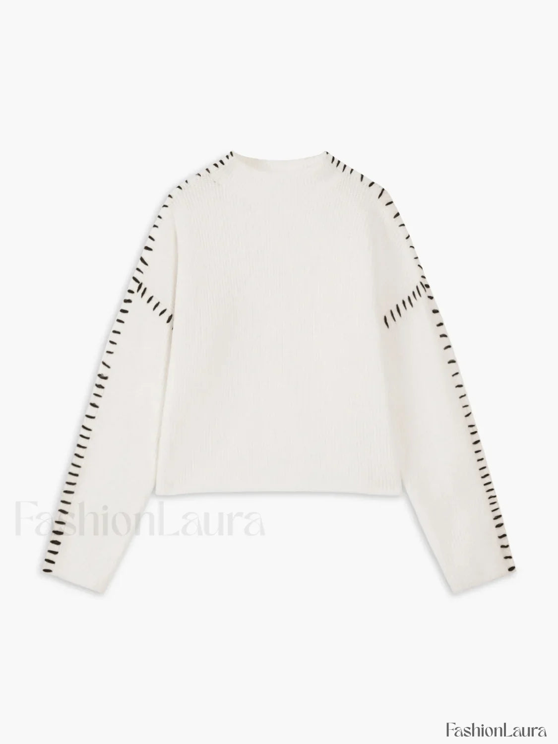 Shift The Focus Trendy Oversized Mock Neck Sweater