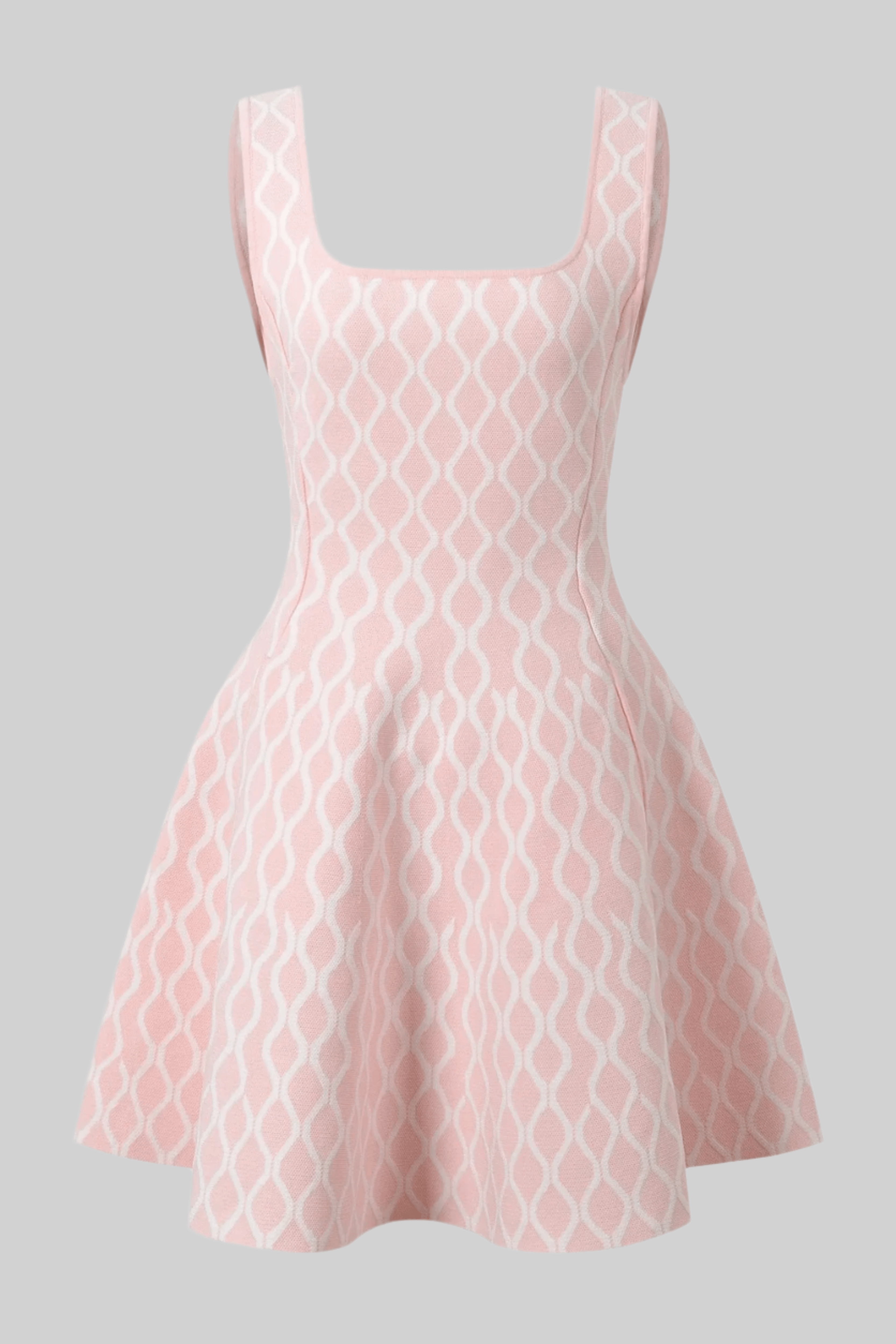 NELA PLAID MINI DRESS PINK Pink