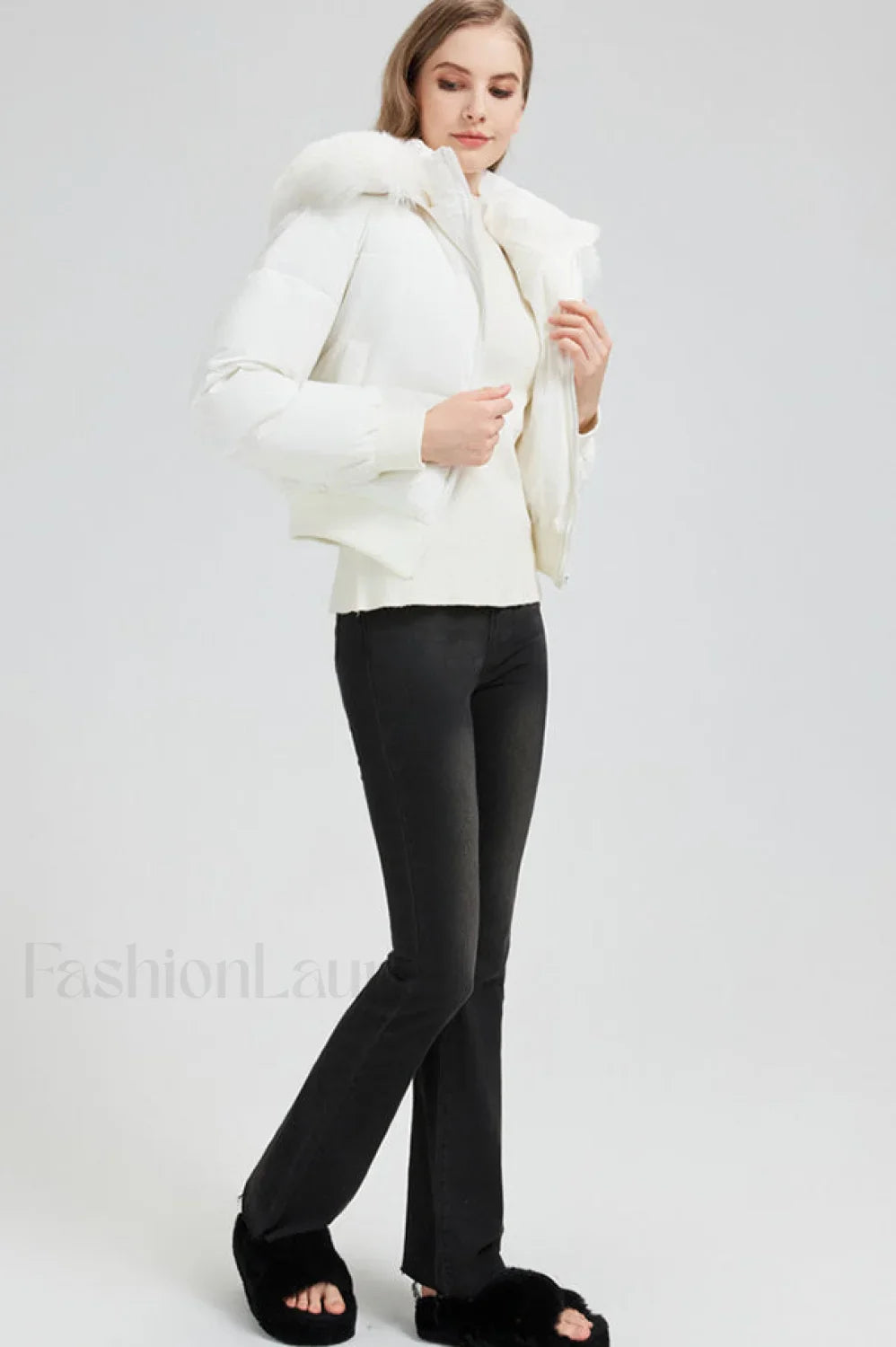 Short Waist Slim Puffer Coat