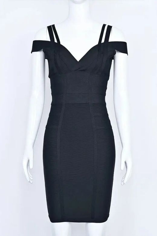 Sia Bandage Dress - Classic Black