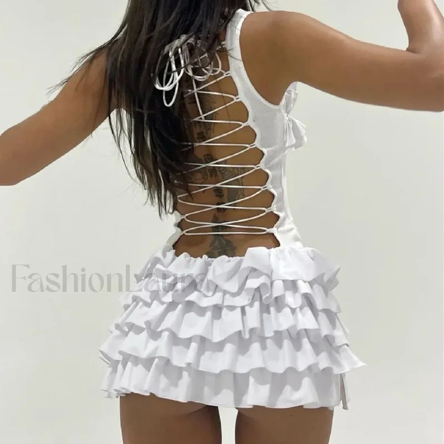 Side Slit Streetwear Mini Dress