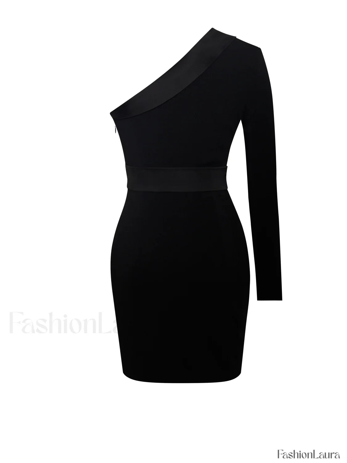 Silver Night Black Sequin Graceful Crepe Tuxedo Blazer Dress