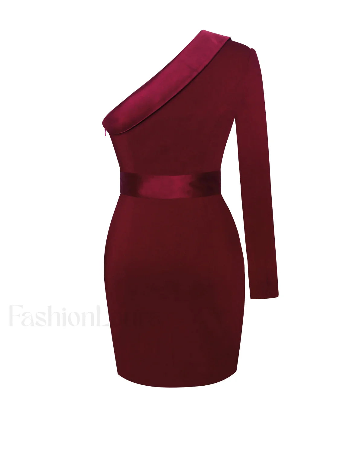 Silver Night Wine Red Graceful Sequin Crepe Tuxedo Blazer Dress