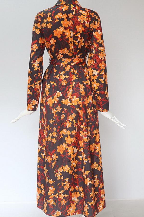 Off-shoulder Three Quarter Length Sleeve High-waist Split Dress