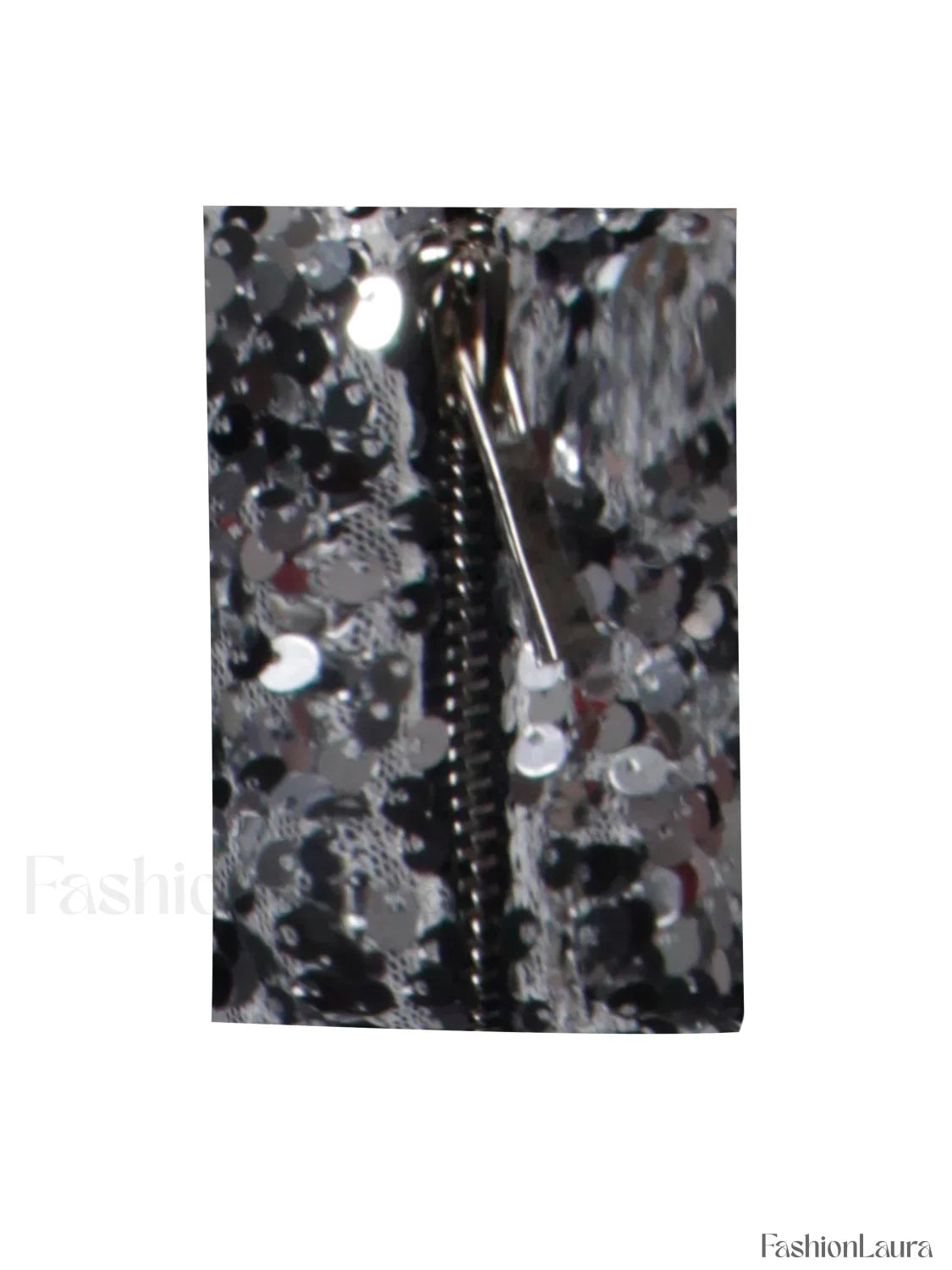 Skylynn Sequin Black Charming One Sleeve Blazer Romper