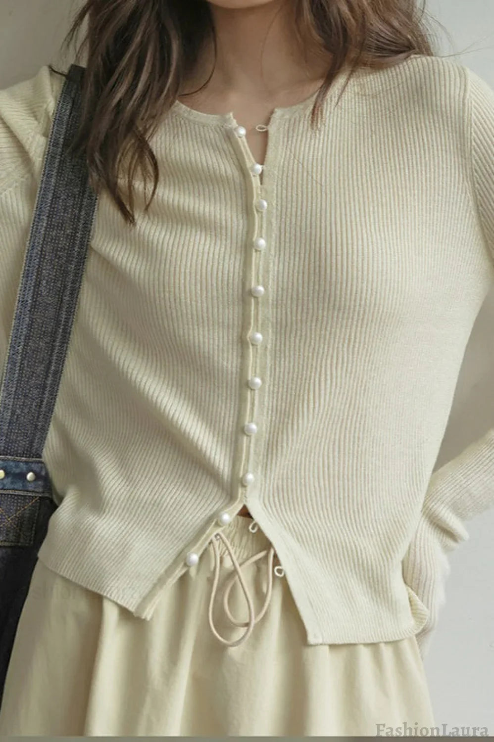 Sleek Wool Knit Cardigan