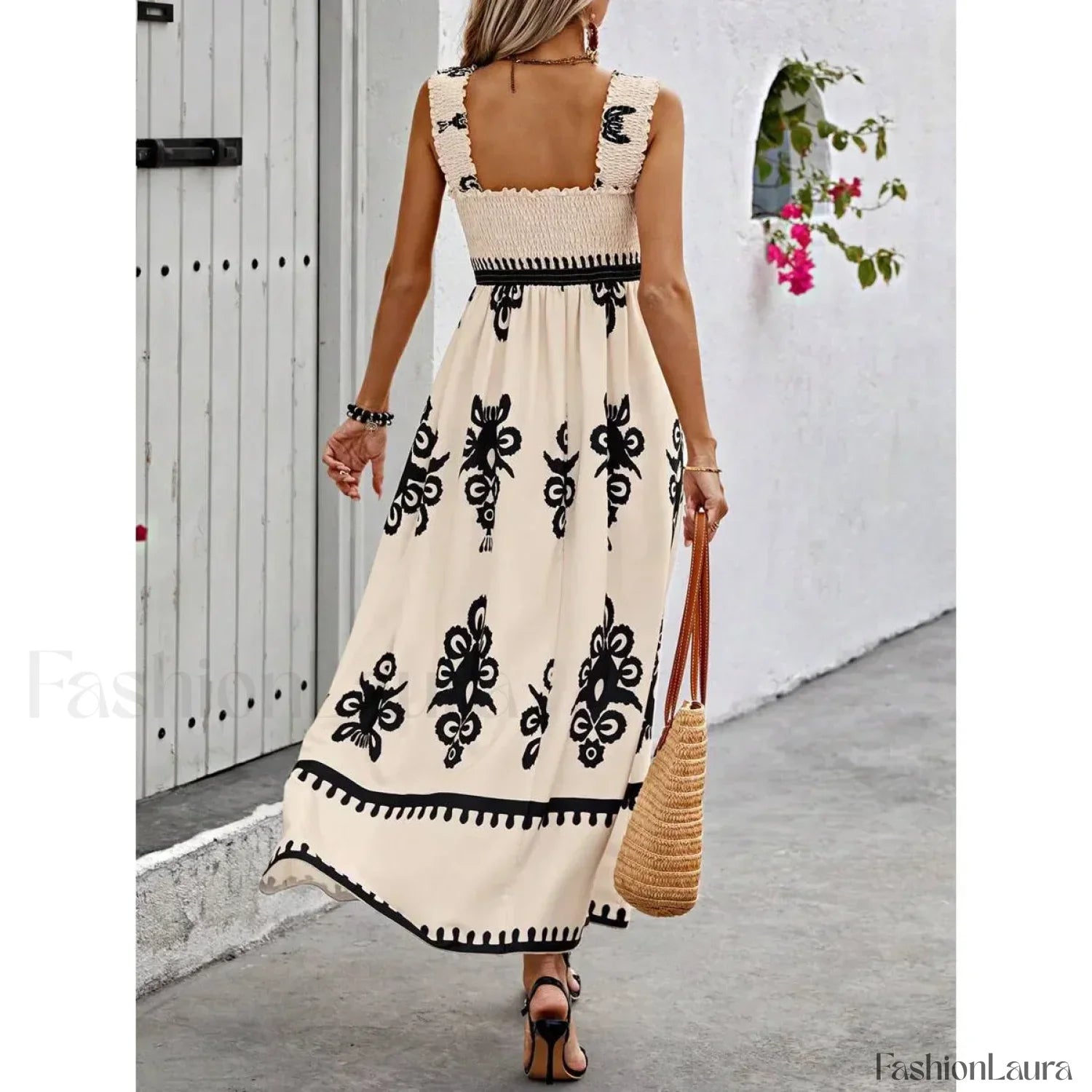 Sleeveless A-Line Party Boho Dress